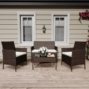 4 Piece Patio Furniture Set