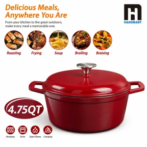 4.75 Qt Cast Iron Dutch Oven