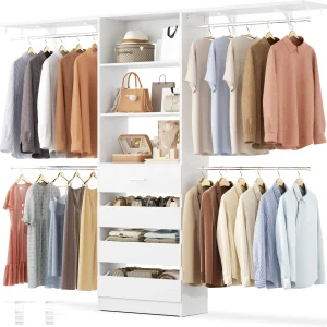 Closet System with 4 Drawers